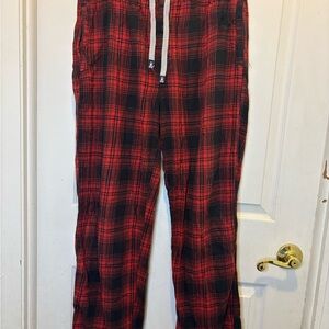Psycho Bunny Red & Black Plaid Sleep Lounge Pants
